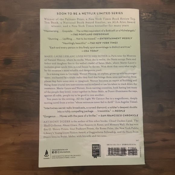 “All the Light We Cannot See” by Anthony Doerr - Picture 2 of 2